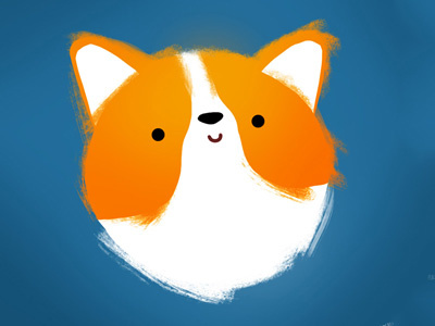 Happy Corgi corgi cute happy illustration