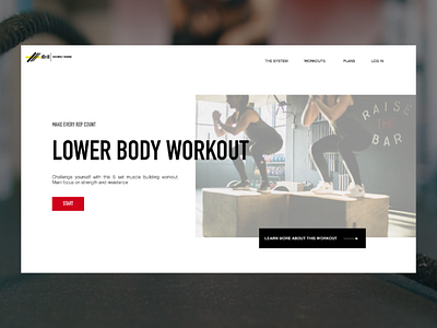 Fitness Landing Page app design fit fitness interface landing minimal mockup page site ui user ux web webdesign