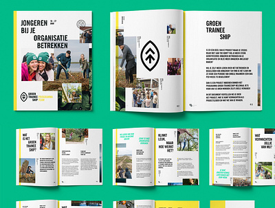 Brochure Groen Traineeship brochure design graphic design graphicdesign layout