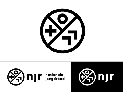 Brandmark NJR black brand logo mark tribal