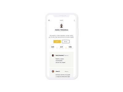 daily UI -- 06 -- User Profile