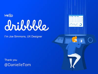 Hello Dribbble 800x600 debut design machine designer hi dribble thank you thanks ui design ux design