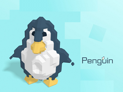 Voxel Penguin penguin pixel