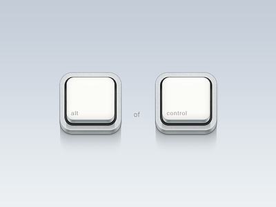 Alt of Control apple icon keyboard kyenlee neat white