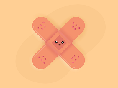 Cute little bandaid: Procreate illustration