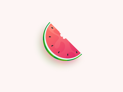 Melon adobexd branding flat flat design gren melon minimal red redesign redshift sweet ui ux vector yummy