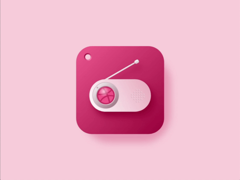 Animated Dribbble 3d design dribbble email icon illustration logo minimal modern pink punch simple ui uidesign