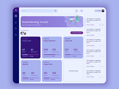 Dashboard UI bigdata branding dashboard data design graph minimal purple typography ui ux