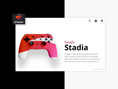Product Page 3d 80 20 game gaming gaming console google google play joystick mario pink stadia ui ui ux uiux user experience ux userinterface white
