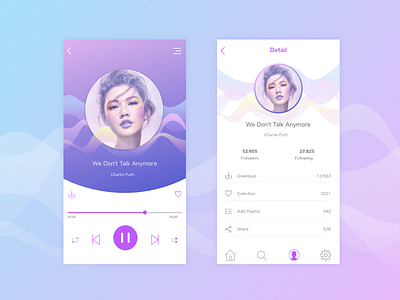 Music Player sketch uiux