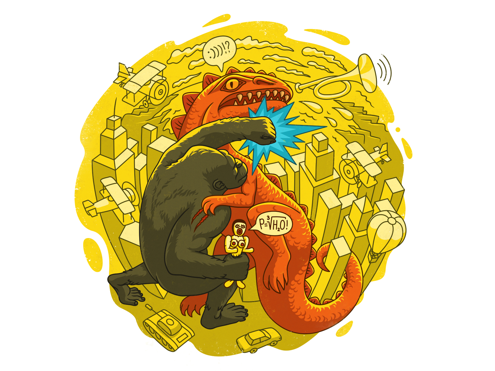 Download King Kong vs Godzilla by Buzuk on Dribbble