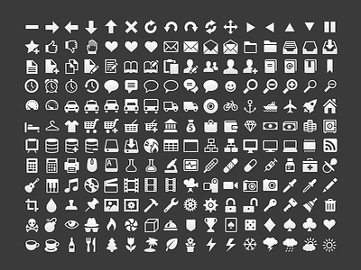 Simple icons icons vector