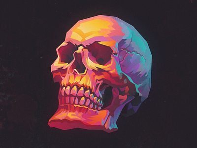 Skull amadine app art design illustration vector