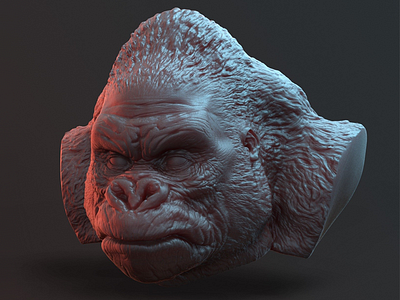 Monkey 3d modelling sculpting zbrush