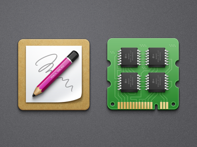 icons icon icons memory pencil ram