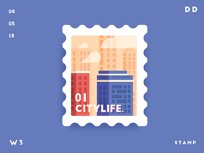 Citylife | Stamp | Daily Design | TGZ