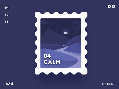 Calm | Stamp | Daily Design | TGZ