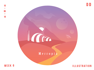 Merropia colony daily design hi illustration mars merropia space tech tgz