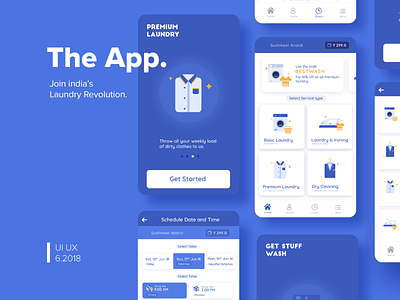 Xpress Laundromat | App Redesign | TGZ app mobile redesign ui