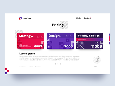 Pricing Page Exploration #2 | LeanTrack | TGZ design icon illustration leantrack logo pricing product typography ui ux vector webdesign