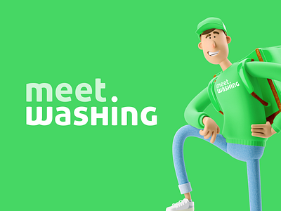 MeetWashing - Logo branding design illustration logo logo design