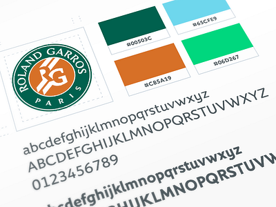 Roland-Garros - Guidelines colors guideline guidelines logo roland garros tennis