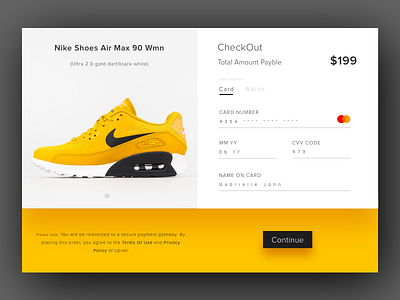 Daily UI Day 002 Checkout card checkout design ecommerce flat payment ui ux