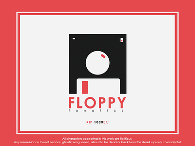RIP Floppy Fanatics 1000bc black fanatics floppy illustration joke rip