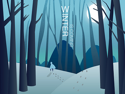 Winter is coming illustration