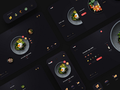 Food Delivery website design booking clean dark theme delivery design food illustrator interaction interface landingpage minimal mobile restaurant typography ui uidesign ux ux ui web design