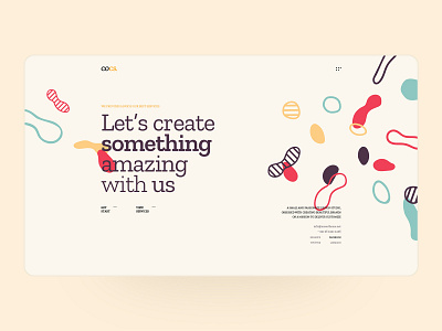 Cocs - minimal landing page agency clean colorful creative illustrator interface landingpage minimal template typography ui ux webdesign website