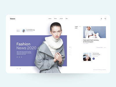 Cucco - Fashion landing page