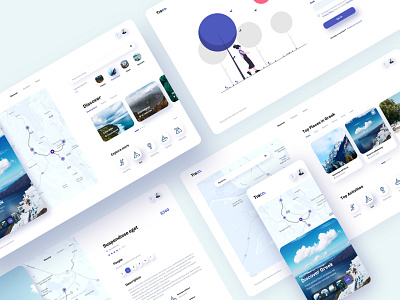 Traco - Travel booking design agency booking clean creative design discover interface landing page minimal mobile places template tour travel trip typogaphy ui ux vacation website