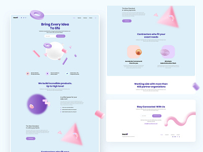 Stachi - Landing page 3d art agency business clean company creative design illustrations interface landing page minimal moblie portfolio startup temple ui ui design ux ux design webdesign