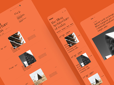 Soliar - Architecture Blog architecture article blog creative design interface landing page magazine minimal mobile news news daily template typography ui ui design ui kit ux