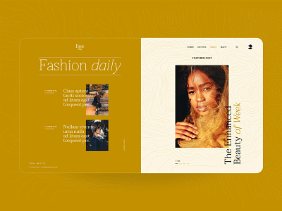 Fane - Fashion Blog article blog creative daily fashion interface landing page lifestyle magazine minimal mobile news template typography ui ui design ui kit ux web design