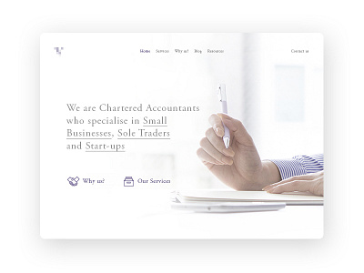 Accountancy Website accountant chartered accountant interface ui ux web design