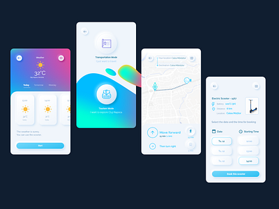 Dux - Smart Tourism, Smart Transportation (Neumorphism UI) booking cluj cluj napoca concept design dux gradients map neumorphism new smart smart tourism smart transportation tourism transportation typography ui uiux ux xd