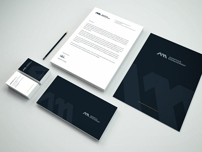 Adaptive Management Stationery Presentation Dribble adobe illustrator brand identity design design designer dobrean logo print stationery typography vector visual identity