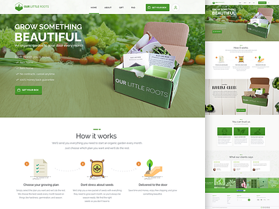 Our Little Roots website concept