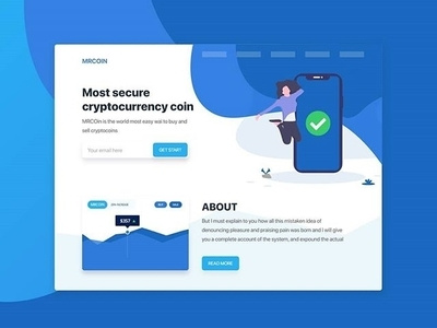 Daily UI Challenge: 003 of 090⠀ 90days adobexd coin crypto crypto trading crypto wallet dailyui design illustration typography ui ux