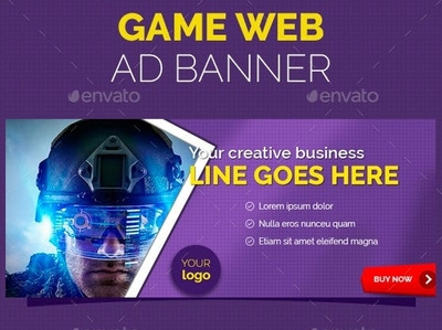 Game Web Ad Banner 20 sizes ad ad banner ads advertising advt banners blue business banner clean game game ad banner game banner google google adwords marketing marketing banner photoshop professional banner promotion ad banner