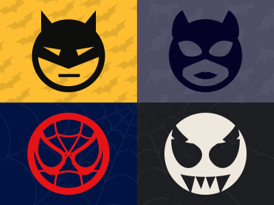 Pictonic - Font Icons: Heroes & Villains (part 1)