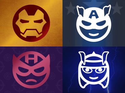 Pictonic - Font Icons: Heroes & Villains (part 2)