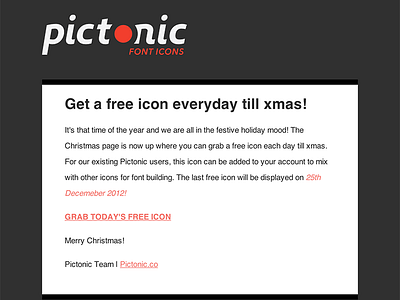 Pictonic - Xmas Free Icons brand dingbat flat font icon iconset interface monochrome pictonic svg ui ux