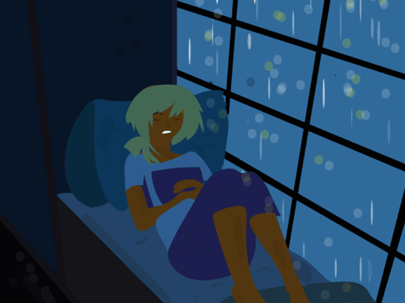 Sleep animation illustration