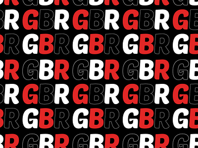 GOONBUG Pattern black branding design flat logo pattern red simple vector white