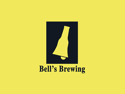 Bell's Brewing Rebrand beer bell black bored bottle box branding brew brewing design flat icon logo rebrand rebranding simple vector yellow