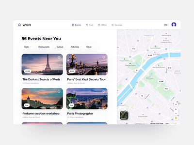 Web App for Hotel and Hostel Owners airbnb animation app concept design event food guide hostel hotel paris places planner travel trip ui ux web white-label