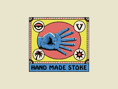 Freakshow hand hands illustration surf typography vissla weird